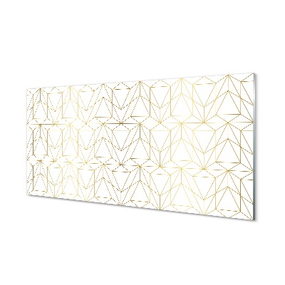 Obraz na szkle Złote rozetki