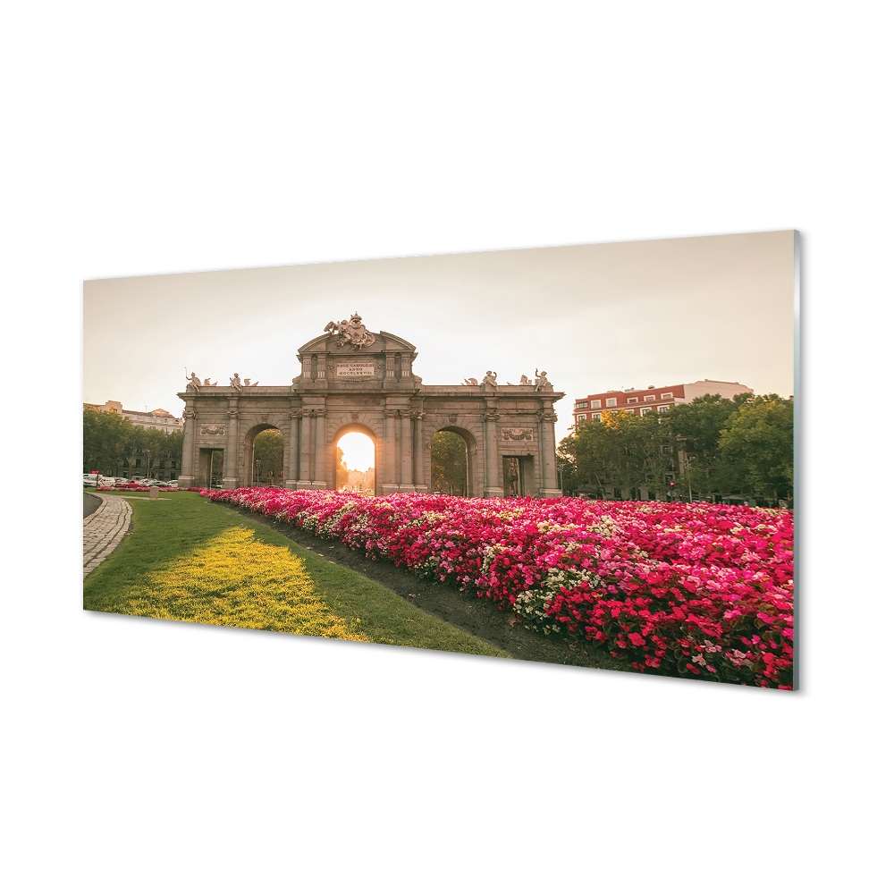 Obraz na szkle Hiszpania Madryt Drzwi Alcala