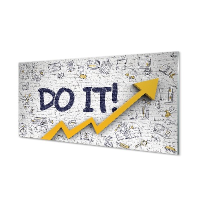 Obraz na szkle Do it napis