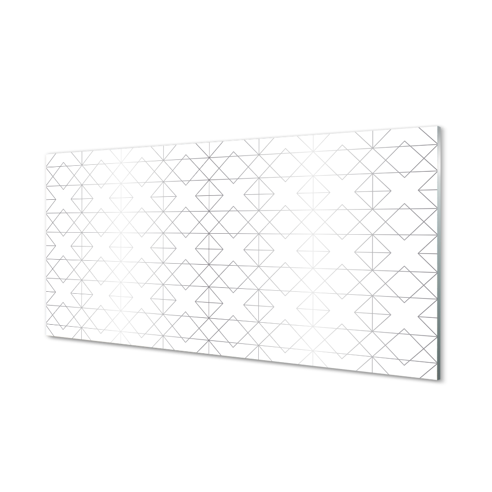 Obraz na szkle Kontury nałożonych na siebie kwadratów