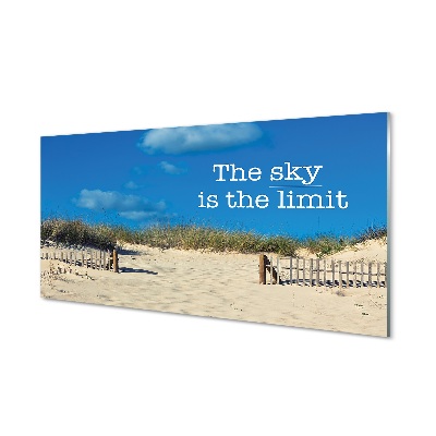 Obraz na szkle The sky is the limit Plaża