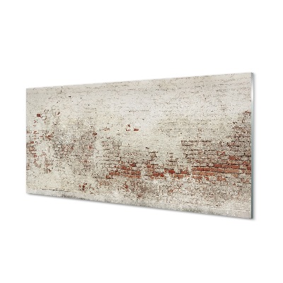 Obraz na szkle Mur z pomalowanych cegieł