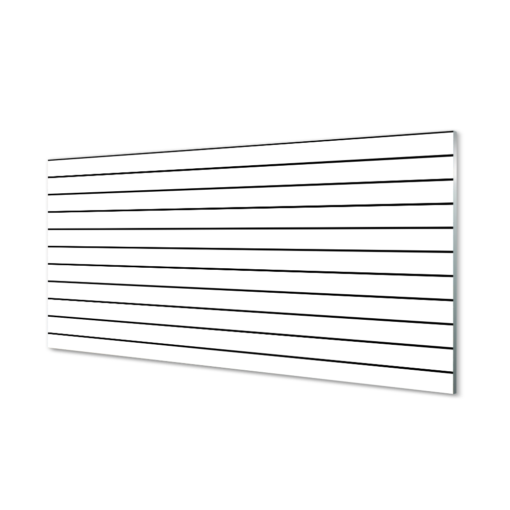 Obraz na szkle Czarne linie na białym tle