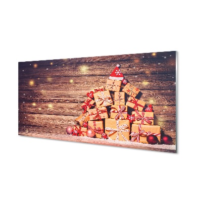 Obraz na szkle Choinka z prezentów