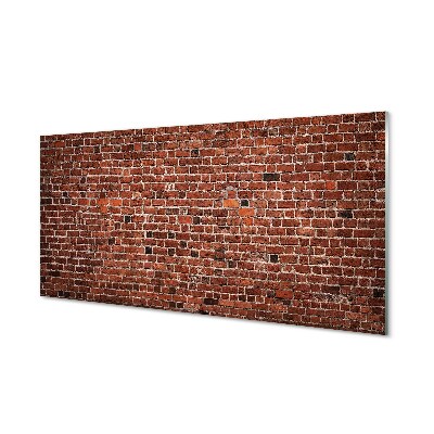 Obraz na szkle Mur z wypalonych cegieł