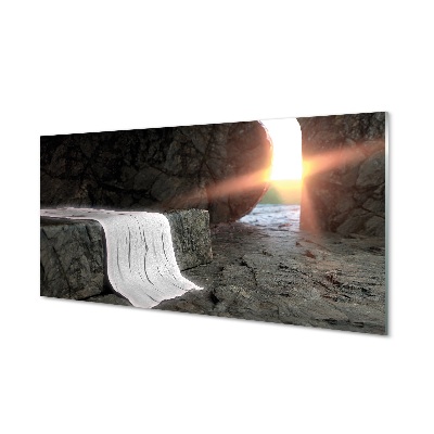 Obraz na szkle Jaskinia całun turyński