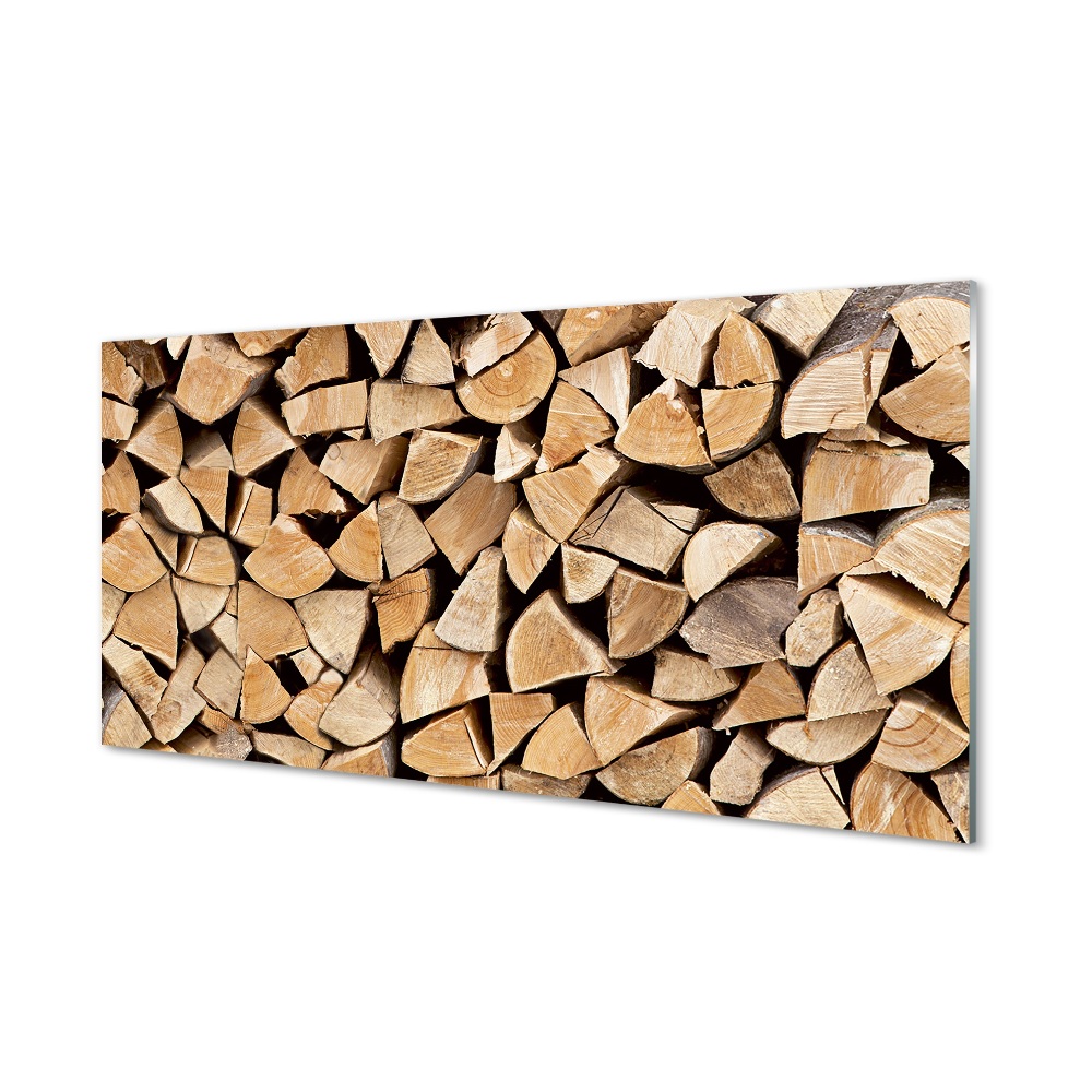 Obraz na szkle Klocki drewna