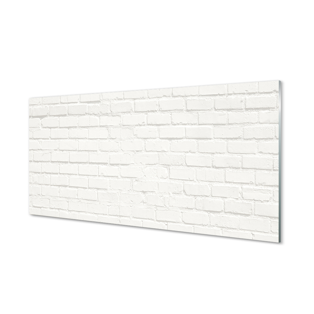 Obraz na szkle Białe cegły mur
