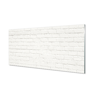 Obraz na szkle Białe cegły mur