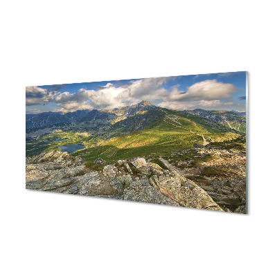 Obraz na szkle Góry zielona dolina