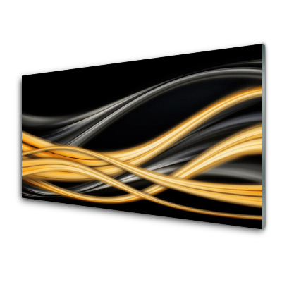Obraz na Szkle Abstrakcja Grafika Żółty