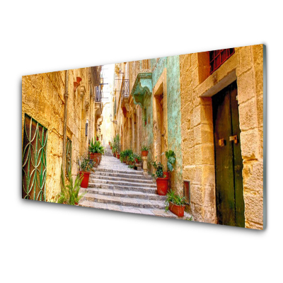 Obraz na Szkle Stara uliczka Miasto