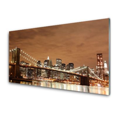 Obraz na Szkle Most Miasto Światła