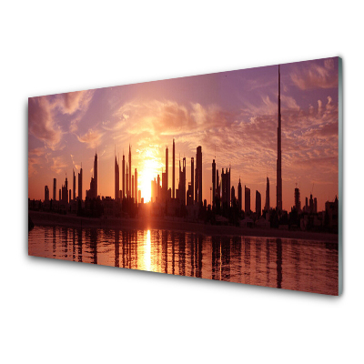 Obraz na Szkle Miasto nad wodą