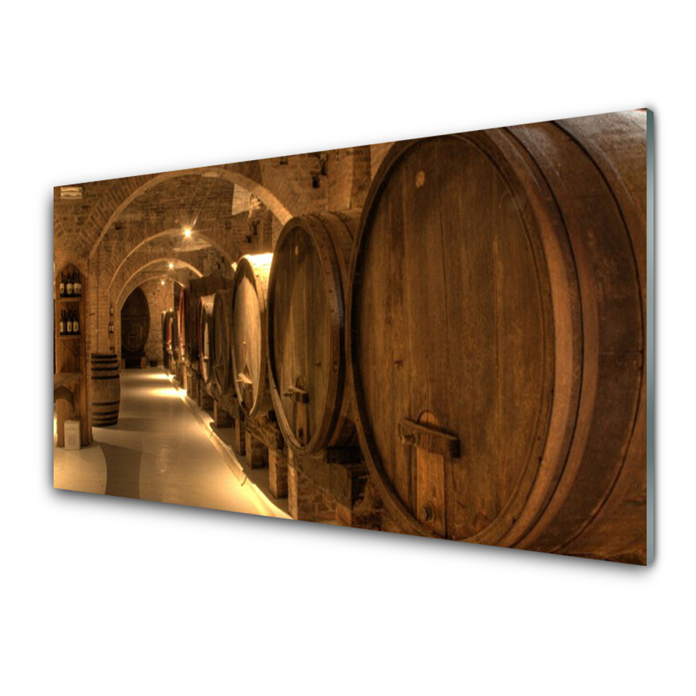 Obraz na Szkle Beczki na wino