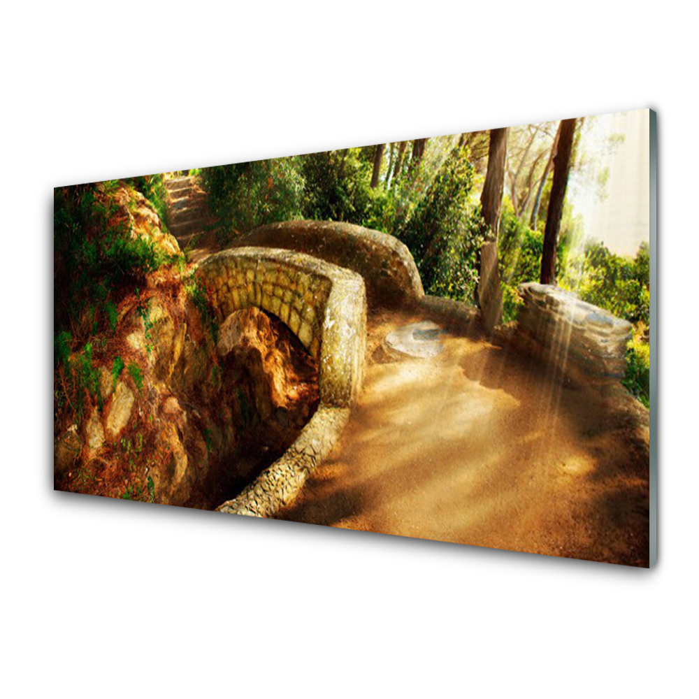 Obraz Szklany Most w głębi lasu