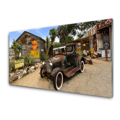 Obraz Szklany Stary Samochód