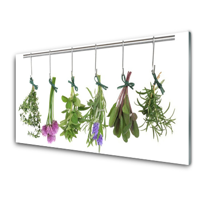Obraz Szklany Kuchenne zioła i przyprawy