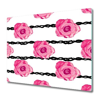 Deska kuchenna Róże i łańcuchy