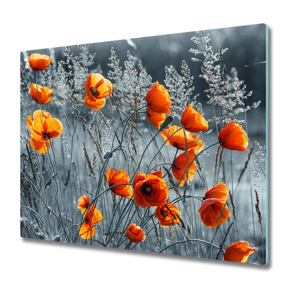 Deska kuchenna Kwiaty polnego maku