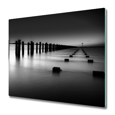 Deska kuchenna Czarno-biały falochron