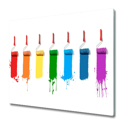 Deska kuchenna Tęczowe wałki malarskie