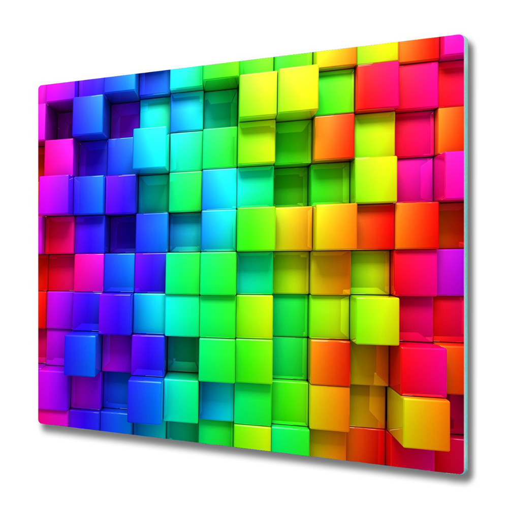 Deska kuchenna Tęczowe sześciany