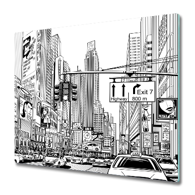 Deska kuchenna Kreskówkowa Ulica Nowego Jorku