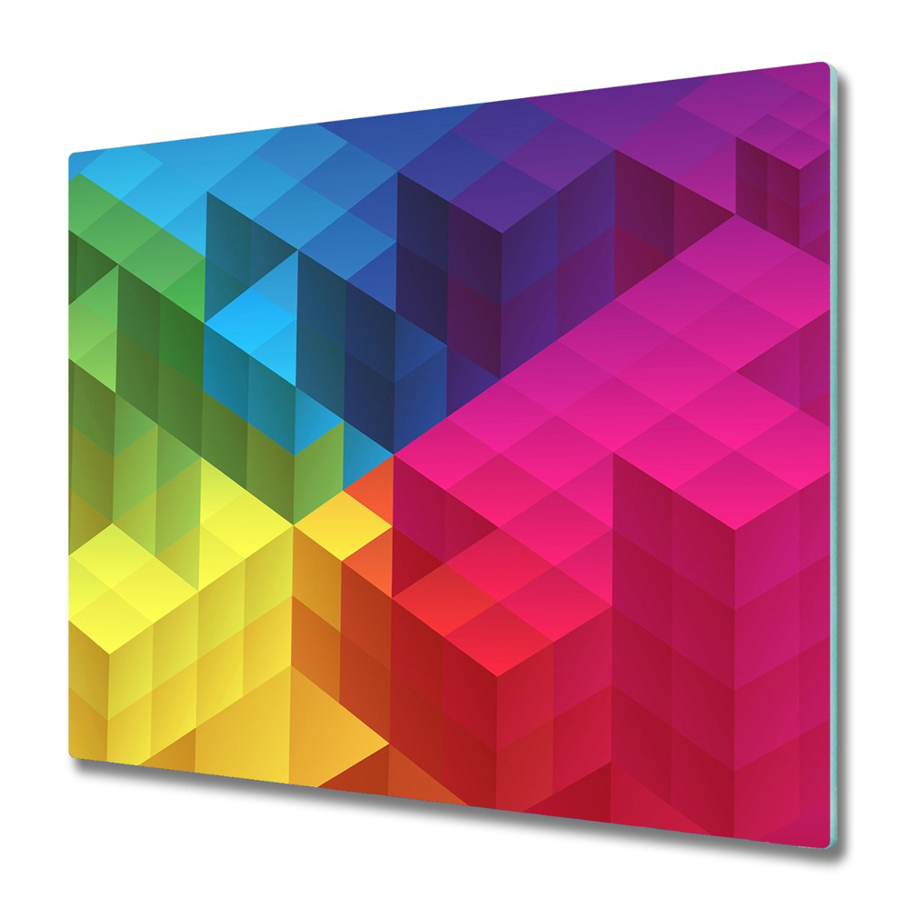 Deska kuchenna Tęczowe geometryczne tło