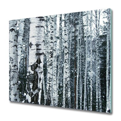 Deska kuchenna Czarno-białe brzozy