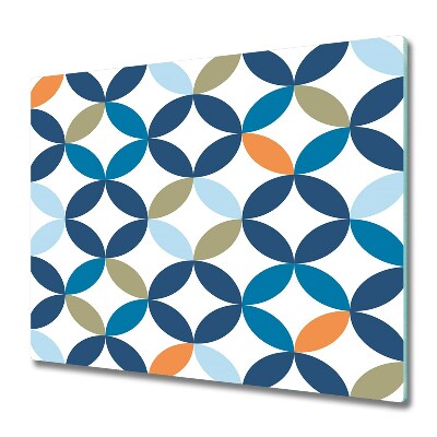 Deska do krojenia Geometryczne niebieskie tło