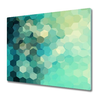 Deska do krojenia Niebieskie tło z heksagonów