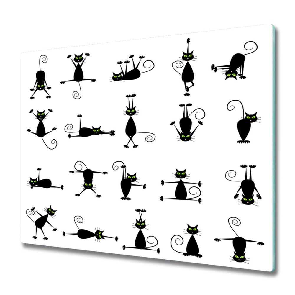 Deska do krojenia Kreskówkowe czarne koty