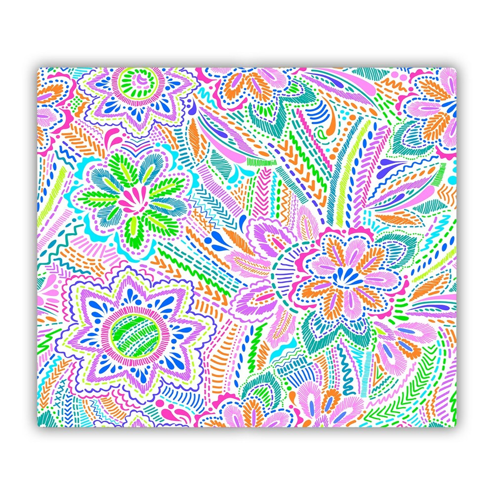 Deska do krojenia Kwiecisty neonowy wzór