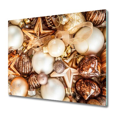 Deska do krojenia Świąteczne złote bombki