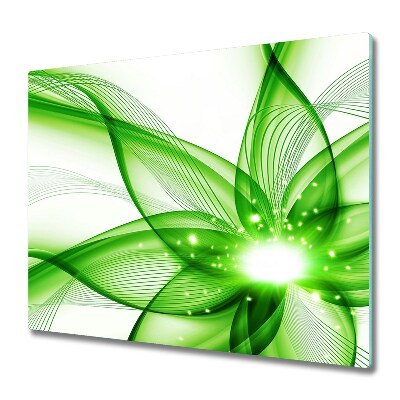 Deska do krojenia Zielony abstrakcyjny kwiat