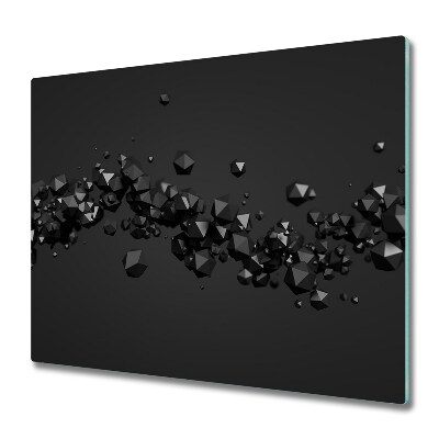 Deska do krojenia Abstrakcja cząsteczek 3D