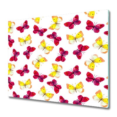 Deska do krojenia Różowe i żółte motyle