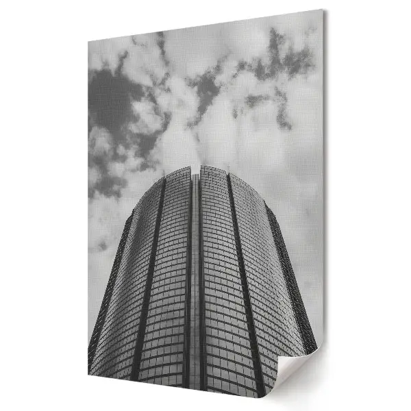Nowoczesny plakat dekoracyjny Nowoczesna architektura w czerni i bieli