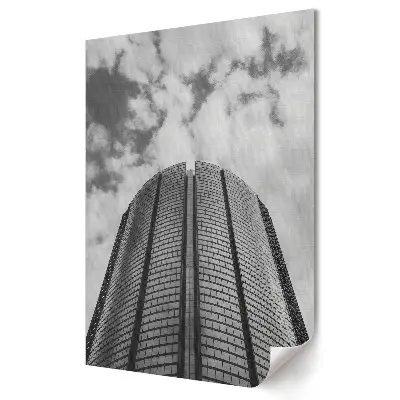 Nowoczesny plakat dekoracyjny Nowoczesna architektura w czerni i bieli