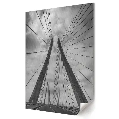 Stylowy plakat na ścianę Most w Chmurach Elegancja Minimalizmu