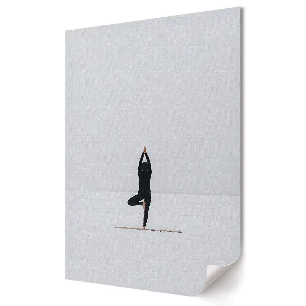 Plakat na materiale polycanvas Spokój w zimowej medytacji