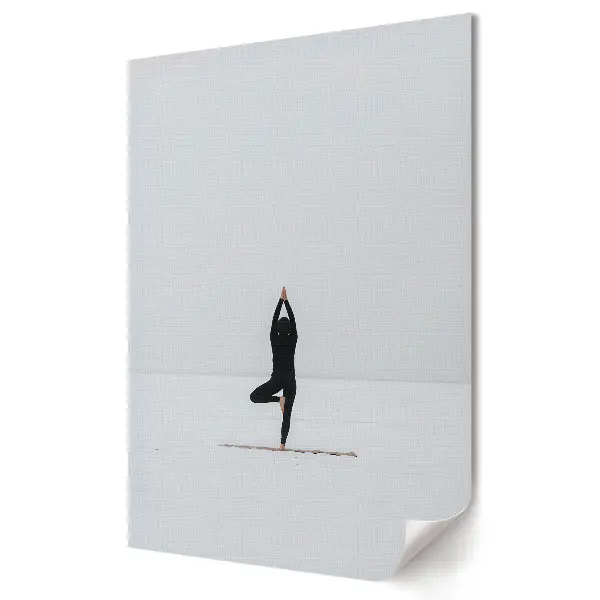 Plakat na materiale polycanvas Spokój w zimowej medytacji