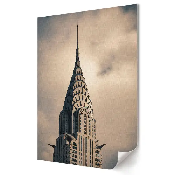 Plakat na materiale polycanvas Ikona Nowego Jorku Chrysler Building
