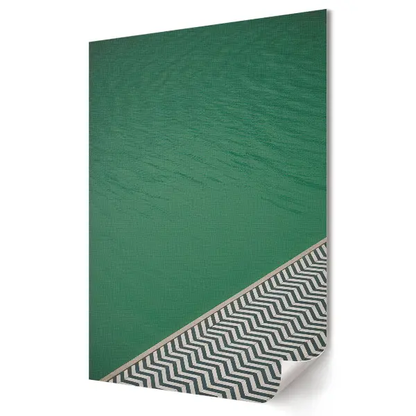 Stylowy plakat na ścianę Zielona Woda i Geometryczny Wzór