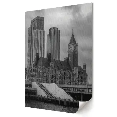 Nowoczesny plakat dekoracyjny Nowoczesność i historia w architekturze