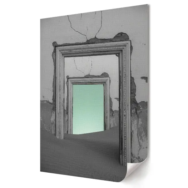Plakat na materiale polycanvas Zagubione odbicia w pustynnym krajobrazie