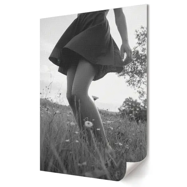 Plakat na materiale polycanvas Elegancja w ruchu na łące