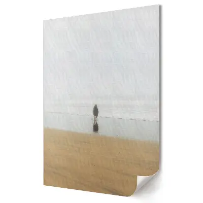 Plakat na materiale polycanvas Samotność na mglistym wybrzeżu