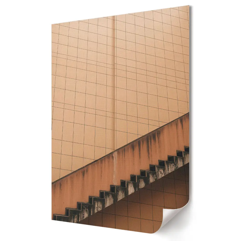 Plakat na materiale polycanvas Geometryczne piękno schodów i ścian